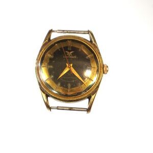 Vintage Gintars 21 Jewels Gold Filled Swiss Watch Metin Yildiz For Parts Repair